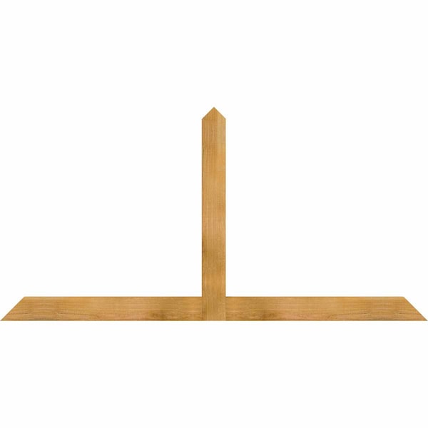 Ekena Millwork Portland Rough Sawn Timber Gable Bracket, Western Red Cedar, 72"W x 36"H x 2"D x 4"F, 12/12 Pitch GBW072X36X0204POR00RWR - main